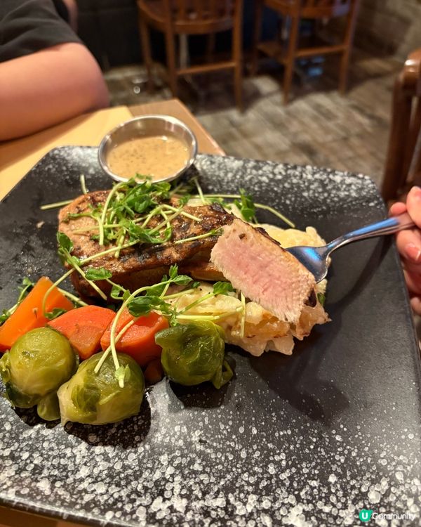 荃灣西餐😋$80黑毛豬？！