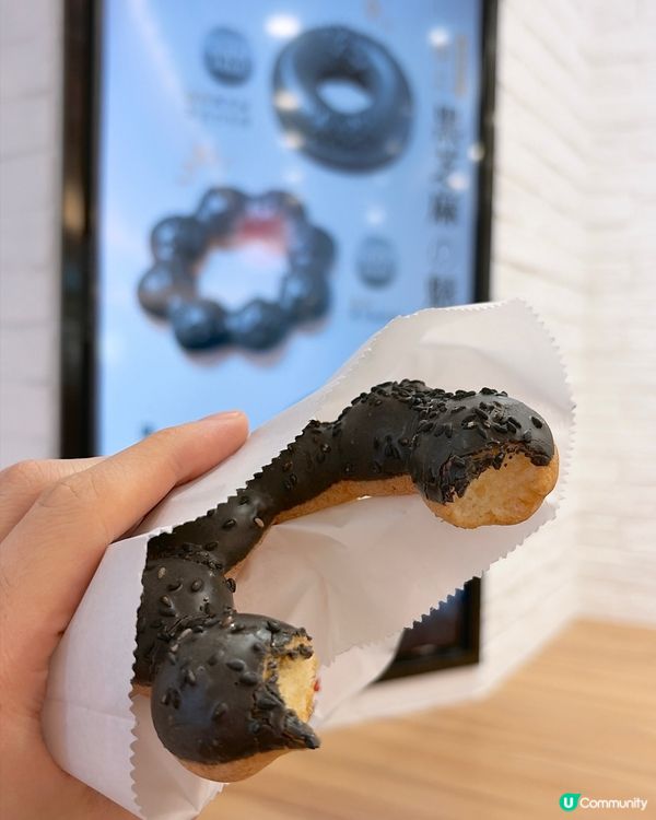MisterDonut新品🍩黑芝麻波堤🩶超煙韌