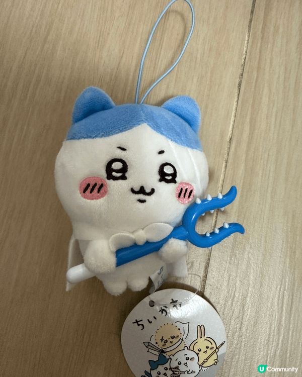 這三個Chiikawa公仔，是我扭蛋，夾公仔和抽盲盒拿回來的...