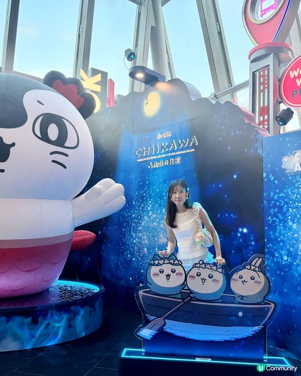 朗豪坊chiikawa 人魚島電影裝飾打卡