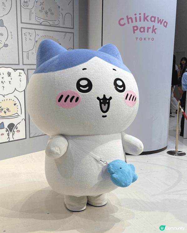 呢個係東京Chiikawa park，我最鍾意係海瀨師傅，佢...