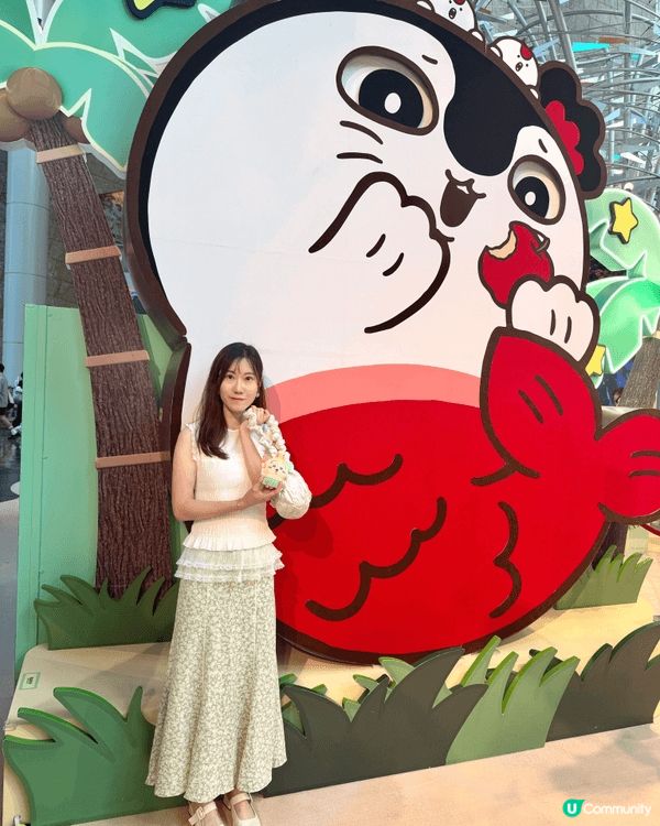而家香港真係有好多chiikawa嘅打卡地點，首先就係朗豪坊...