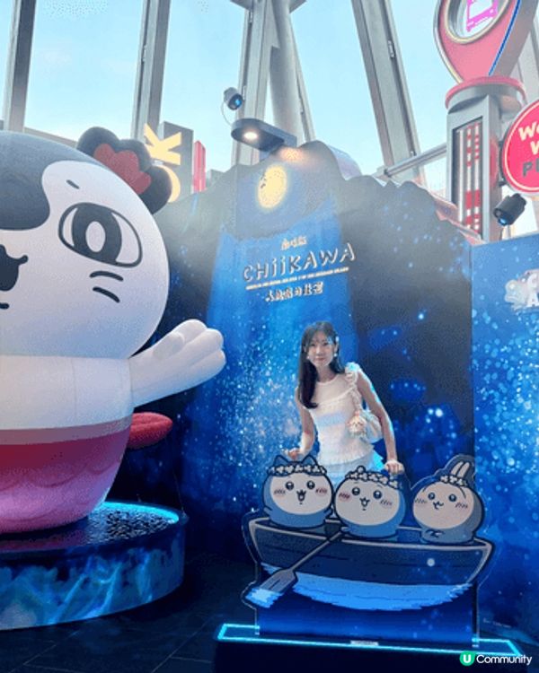 而家香港真係有好多chiikawa嘅打卡地點，首先就係朗豪坊...