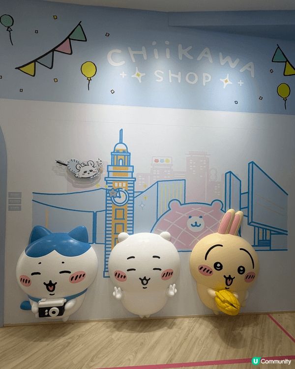 而家香港真係有好多chiikawa嘅打卡地點，首先就係朗豪坊...