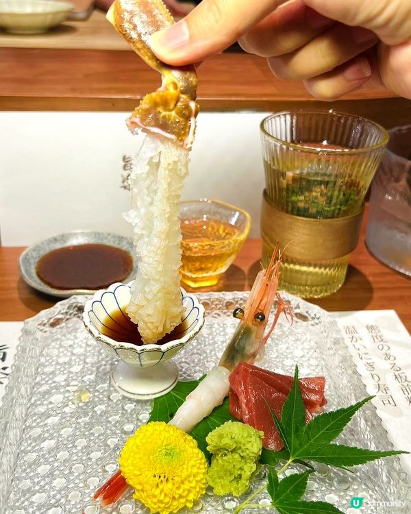 深圳羅湖新開板前Omakase|30年香港主廚現場拆活松葉蟹...