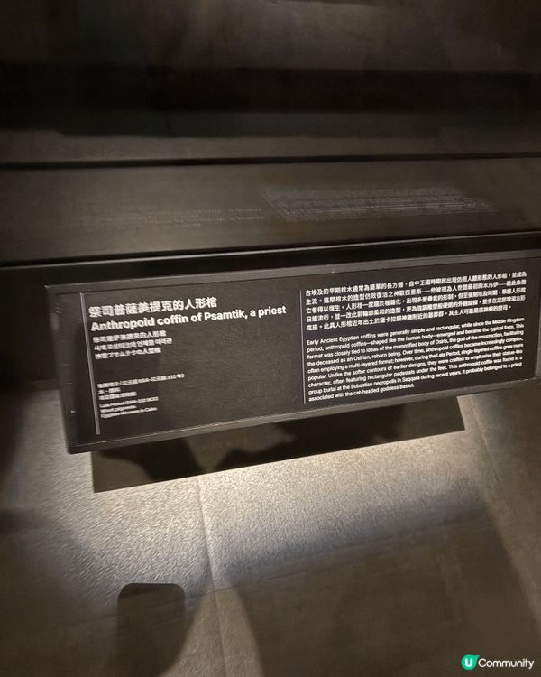帶小朋友去參觀香港故宮文化博物館展出的「古埃及文明大展」，不...
