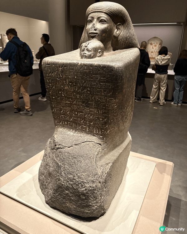 帶小朋友去參觀香港故宮文化博物館展出的「古埃及文明大展」，不...