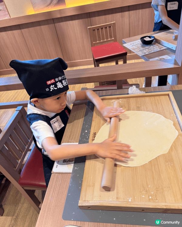 親子整烏冬，有得玩，有得食，有制服仲有証書