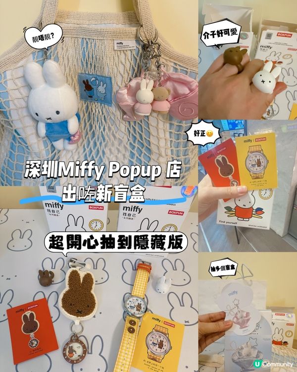 深圳Miffy 出咗新盲盒｜超開心抽到隱藏版
