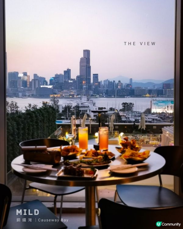 空中花園餐酒館🥂飽覽浪漫維港黃昏美景💕