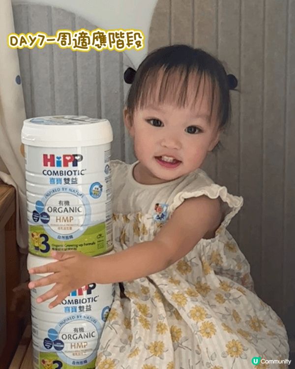 📸餅餅14日HiPP喜寶轉奶實測挑戰！由Day1初轉奶到試飲...