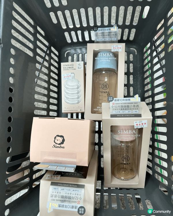 Simba奶樽奶嘴具有防脹氣功能 而且顏色鮮艷