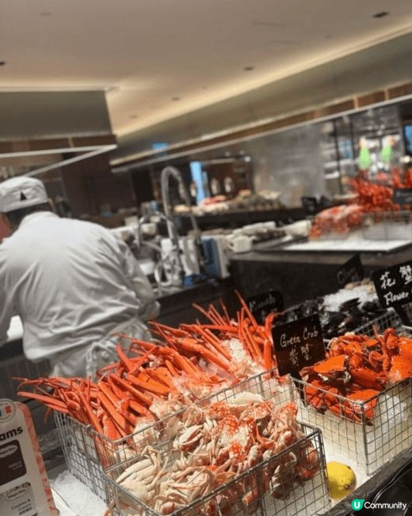 第一次過東涌世茂喜來登嶼坊食自助晚餐！海鮮種類多又新鮮，波士...