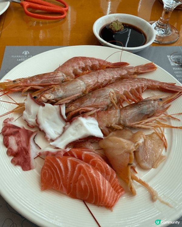 紅磡九龍海逸君綽酒店自助午餐，勝價比高有新鮮肥美的紅蝦刺身赤...