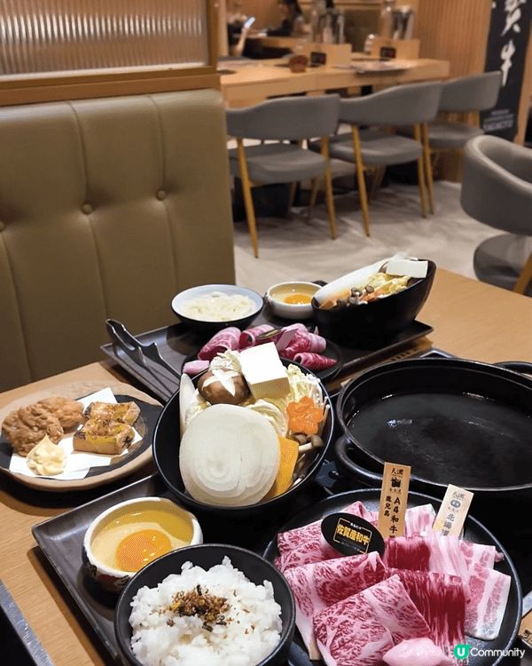 今日嚟到尖沙咀「天澗壽喜燒」嘆極上晚餐✨！叫咗特選三重二人盛...