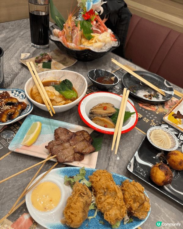 荃灣廣場最頂層既大XX放題，一個價錢，食足兩個鐘。