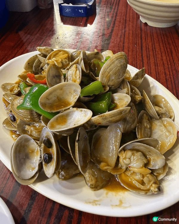 豉椒炒蜆：好大碟惹味，而且好夠熱同鑊氣，口感、味覺同嗅覺既層...