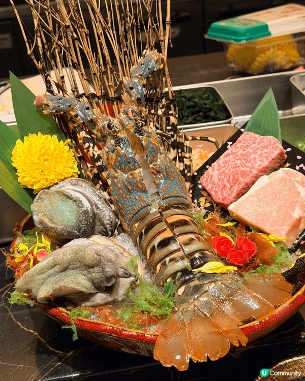 慶祝生日當然要omakase🥰有新鮮龍蝦🦞又有鮑魚～而且畫碟...