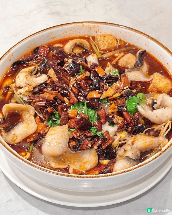 水煮魚 : 水煮魚集麻、辣、鮮、香、嫩於一身，份量十足，魚片...