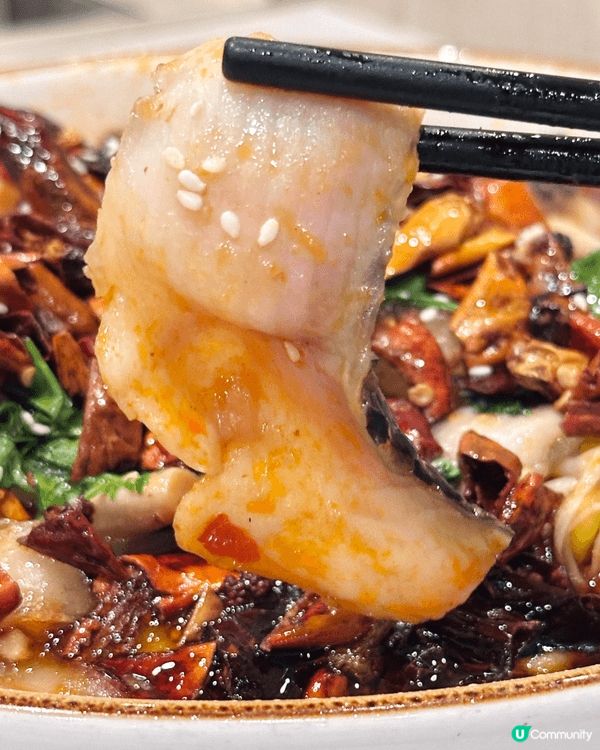 水煮魚 : 水煮魚集麻、辣、鮮、香、嫩於一身，份量十足，魚片...