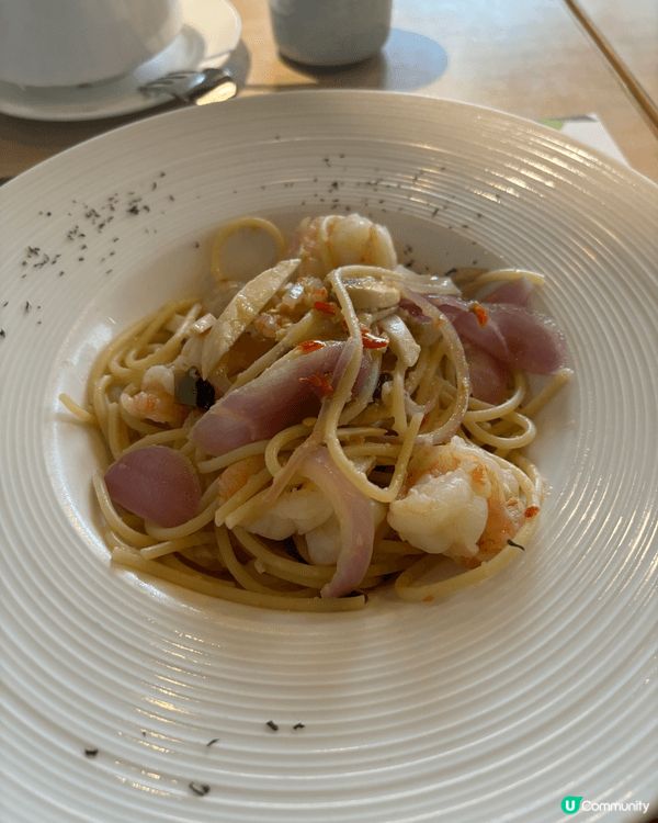 鮮蝦清炒義大利麵（Aglio e Olio with Shr...