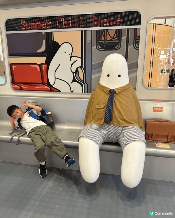 去左商場打卡 因為天氣太熱 係室內舒服啲😂