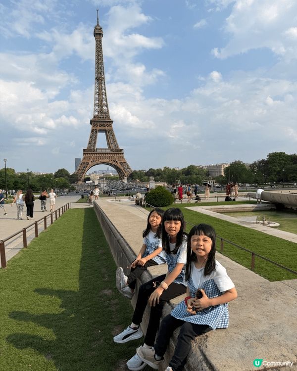 暑假期間帶了3位小朋友到歐洲旅行
