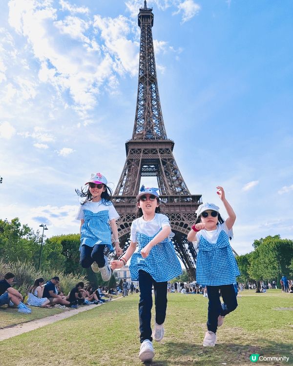 暑假期間帶了3位小朋友到歐洲旅行