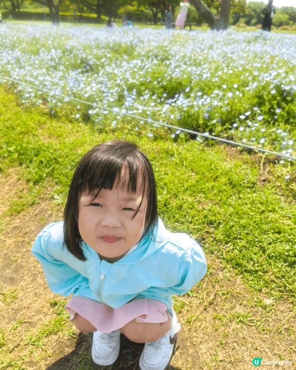帶大女第一次坐飛機，一家三口去左日本福崗玩，帶大女去左大濠公...