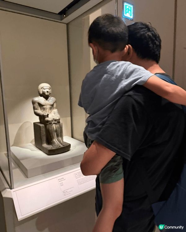 帶仔仔去體驗故宮埃及展覽，場內有展示各種古埃及既展品外，亦有...