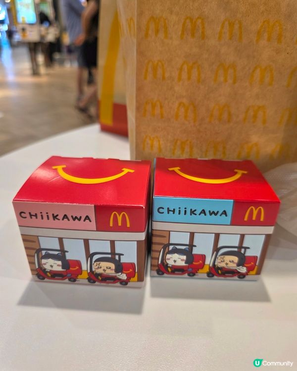 麥當勞開心樂園餐Chiikawa系列的限量禮品😊