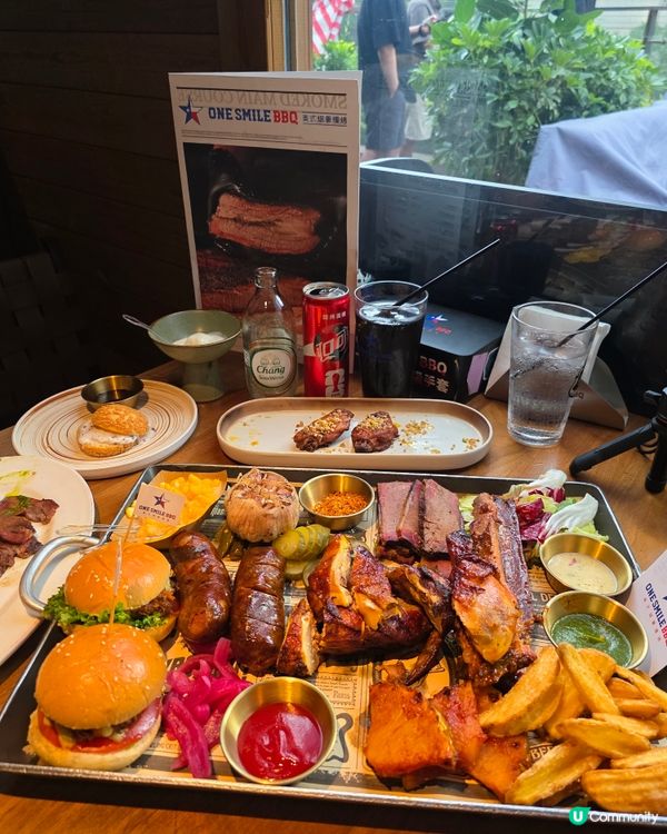 🍖 深圳必食！ONE SMILE 美式煙燻慢烤大餐~
