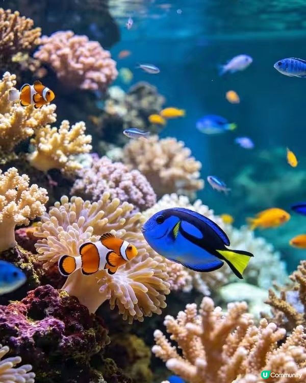 上海海洋水族館真係親子遊首選，個藍色隧道影相勁有feel，啲...