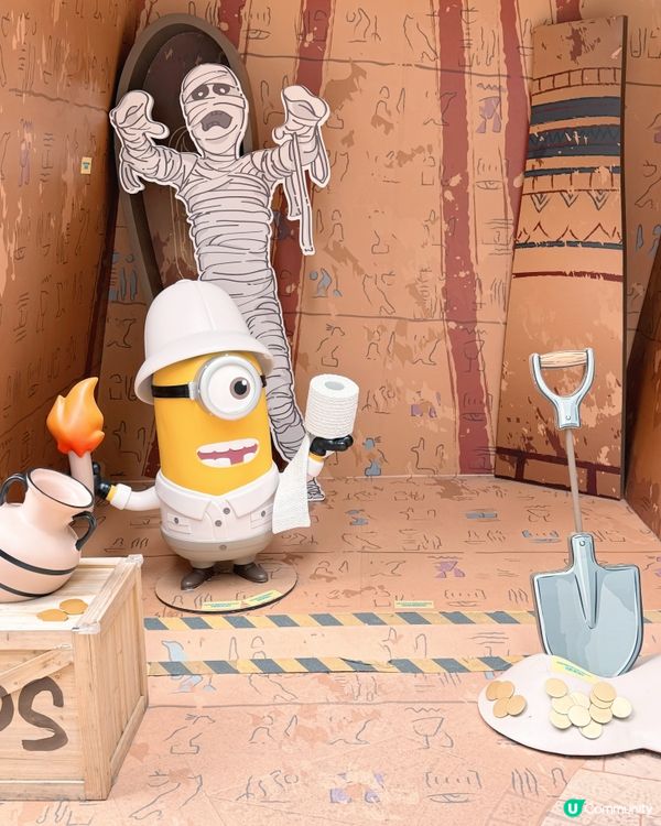 Minions荷李活場景現身時代廣場！👾🍿