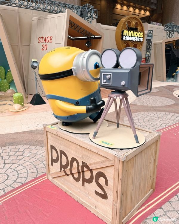 Minions荷李活場景現身時代廣場！👾🍿