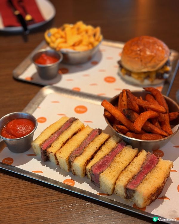 銅鑼灣隱秘酒吧👀呢個焦香burger有料到！