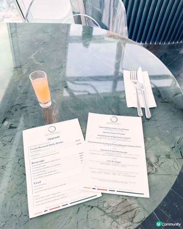 🇭🇰🛬🍹🍽️INTERVALS窗邊高空景觀美爆