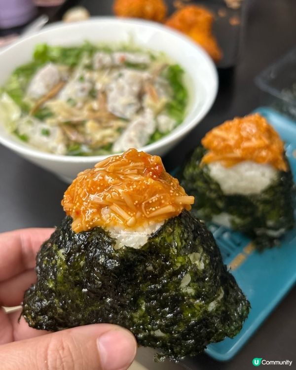 是日晚餐 💕 生菜魚肉湯 ➕ 明太子醬壽司 ➕ 焗雞腿 