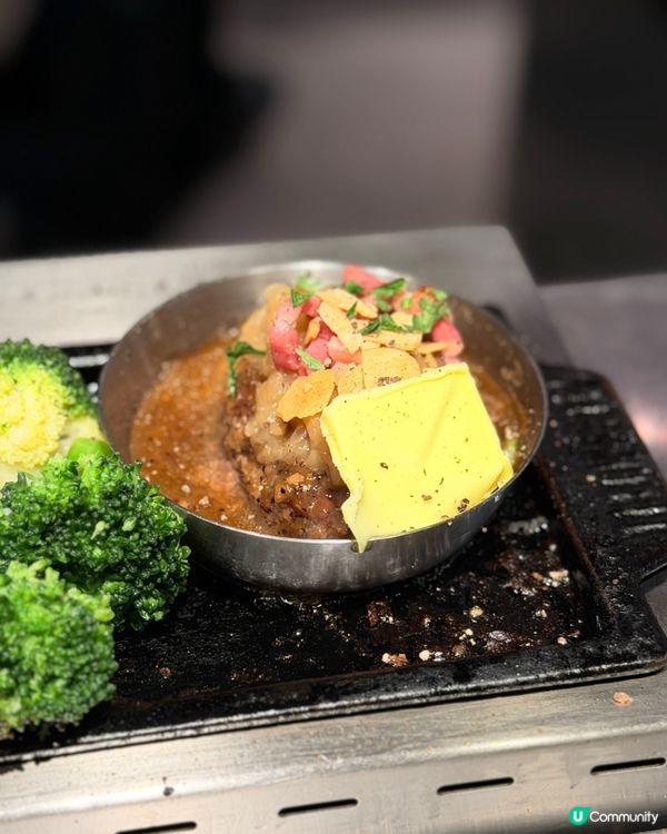 🔥 沙田爆汁漢堡排 🥩 白飯蔬菜免費無限續!