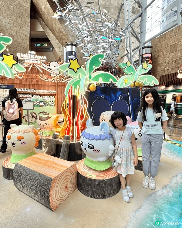 今次我同兩姊妹就挑戰「瘋狂Chiikawa路線」，抱住背囊入...