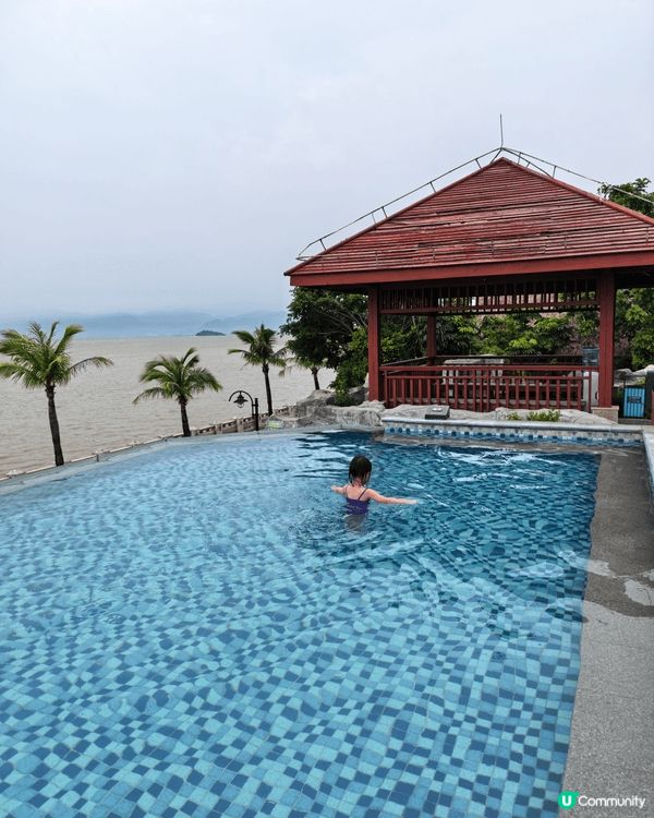 珠海海泉灣溫泉，池水溫暖夏天冬天去都適合，一家人浸溫泉身心有...