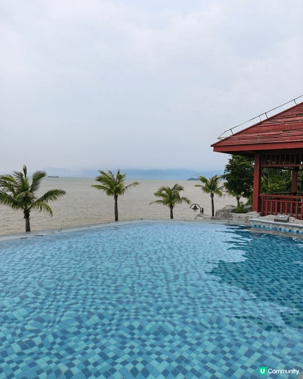 珠海海泉灣溫泉，池水溫暖夏天冬天去都適合，一家人浸溫泉身心有...