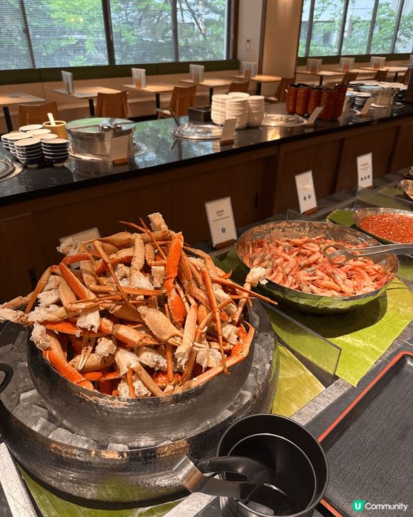 日本北海道登別「第一瀧本館」溫泉旅館嘅自助餐真係值回票價：松...