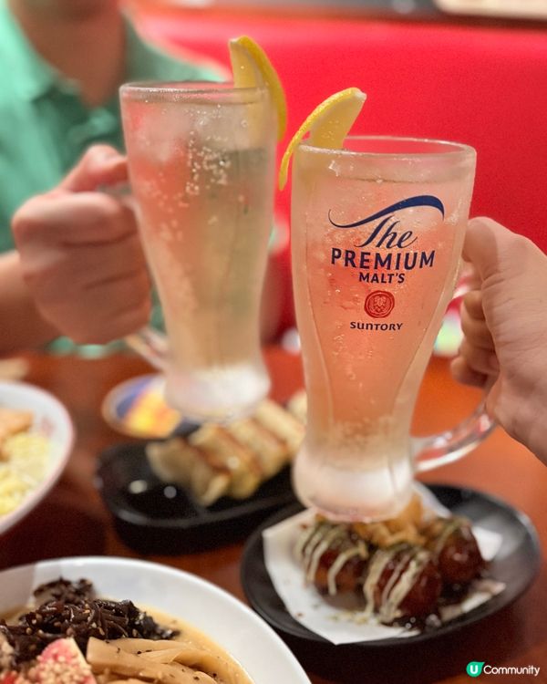 想飲酒🍻的晚上一杯high ball一碗拉麵剛剛好!