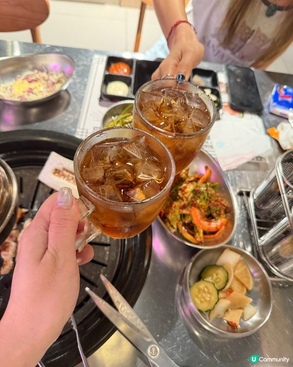 燒肉兩個人撐到肚腩凸 🤤