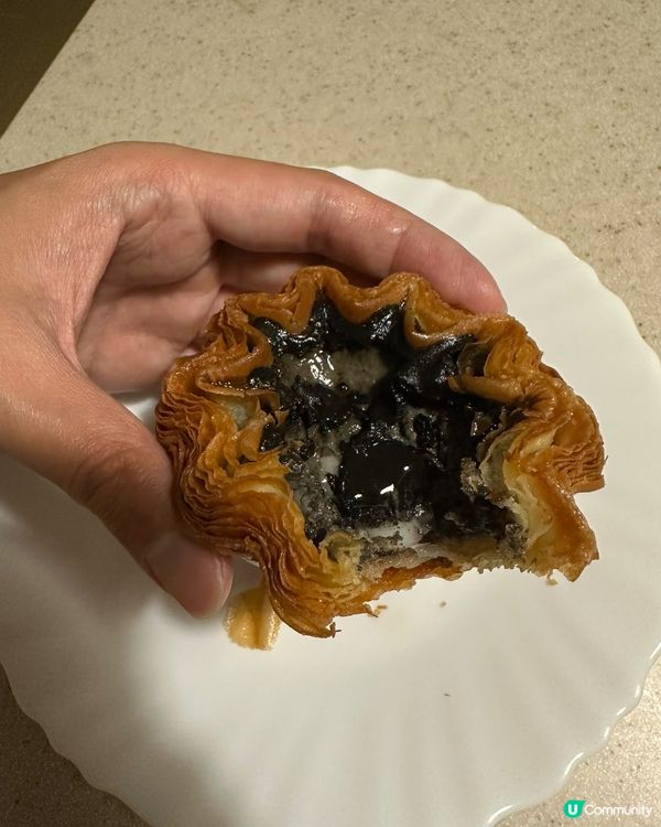 森林餅店新口味！黑芝麻麻糬撻！😋