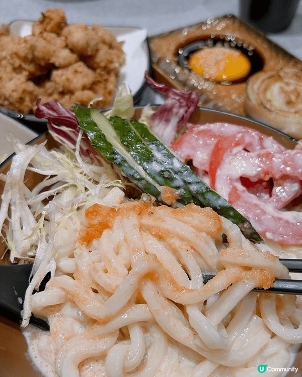 日式烏冬店🇯🇵明太子忌廉撈烏冬🍜超厚燒鵝肝多士！仲有新奇嘅豚...
