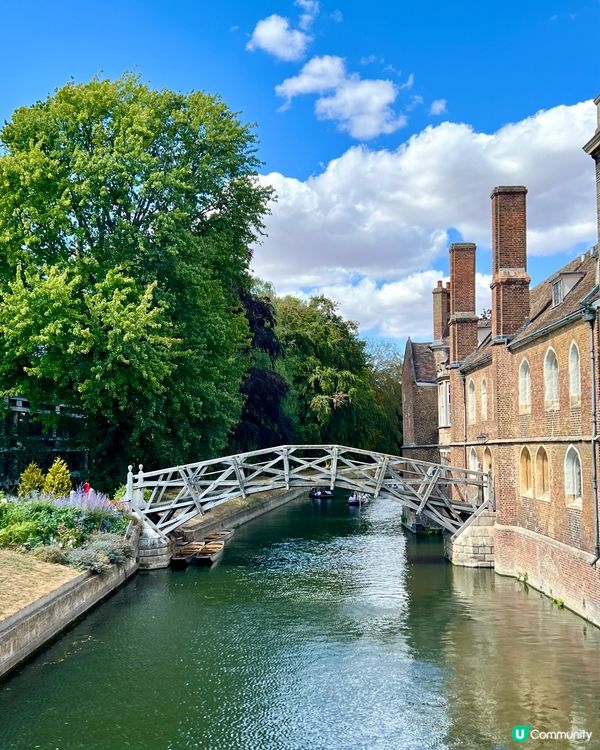 『英國』劍橋撐船仔遊康河🚣‍♀️｜水面視覺慢遊College