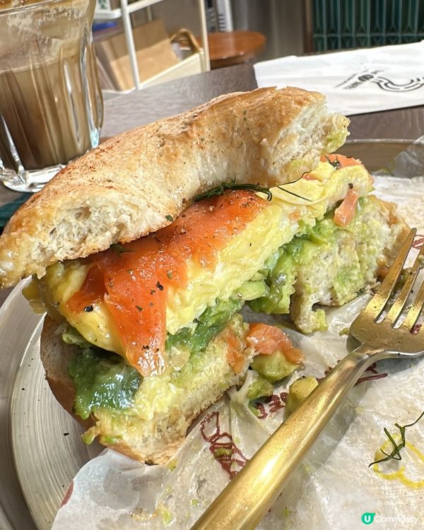 元朗文青cafe🤤！貝果好煙韌！✨