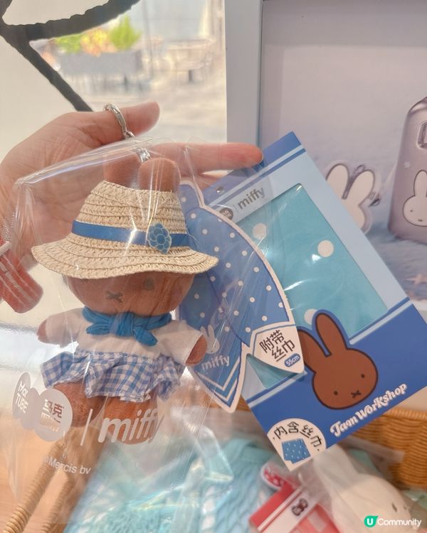 🇨🇳 最新Miffy 果醬工坊毛絨掛件連絲巾